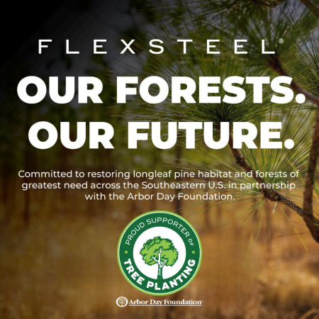 Flexsteel partners with Arbor Day Foundation to plant 13,000 trees