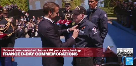 Retail, WWII veteran Hilbert Margol receives Legion of Honour medal during D-Day commemoration