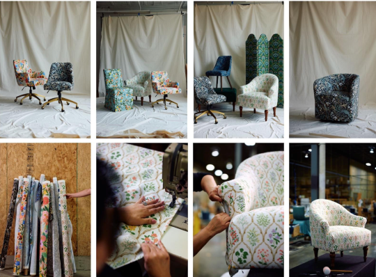 Rifle Paper Co. expands furniture line in partnership with Cloth & Co.